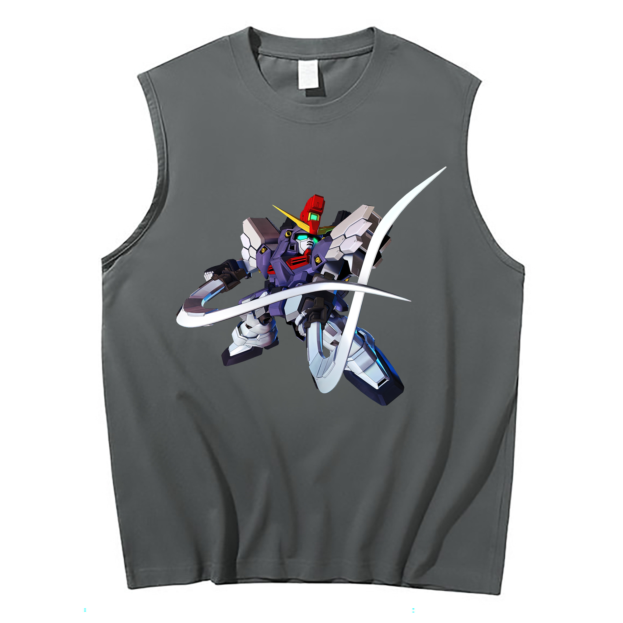 （画像用） 機動戦士ガンダム Mobile Suit Gundam コットン100％タンクトップ（フロントプリント）